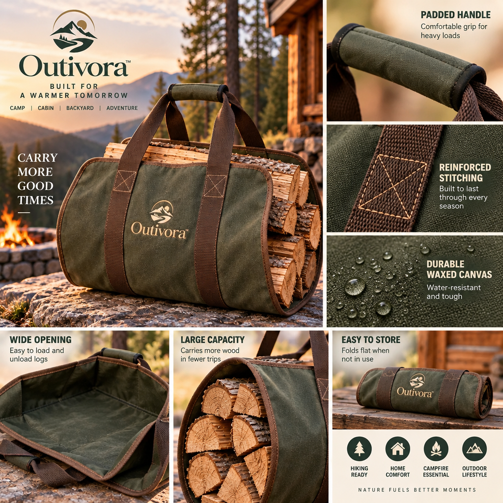 Outivora™ Portable Firewood Carrier Bag