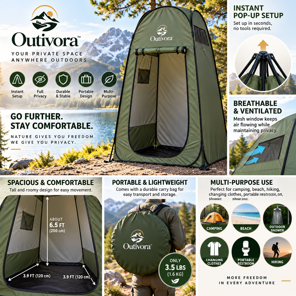 Outivora™ Pop Up Privacy Camping Tent