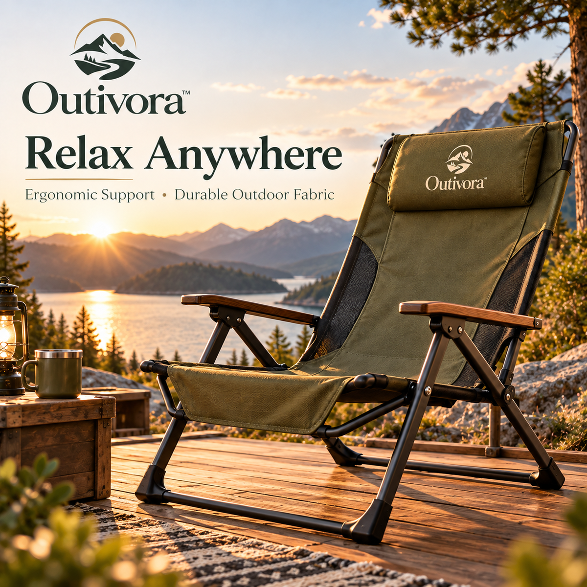 Outivora™ Foldable Outdoor Lounge Chair
