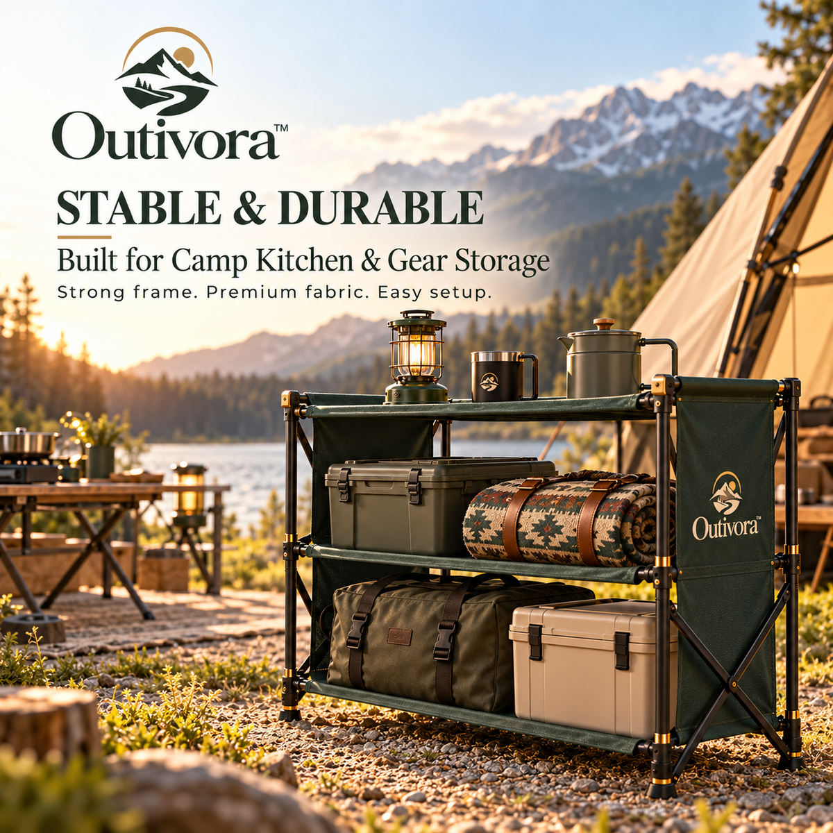 Outivora™ Outdoor Gear Storage Shelf