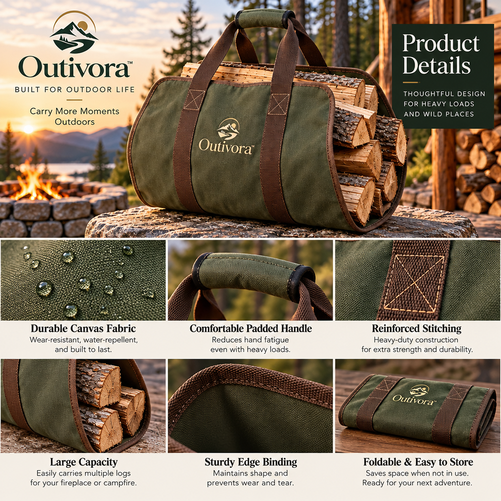 Outivora™ Portable Firewood Carrier Bag