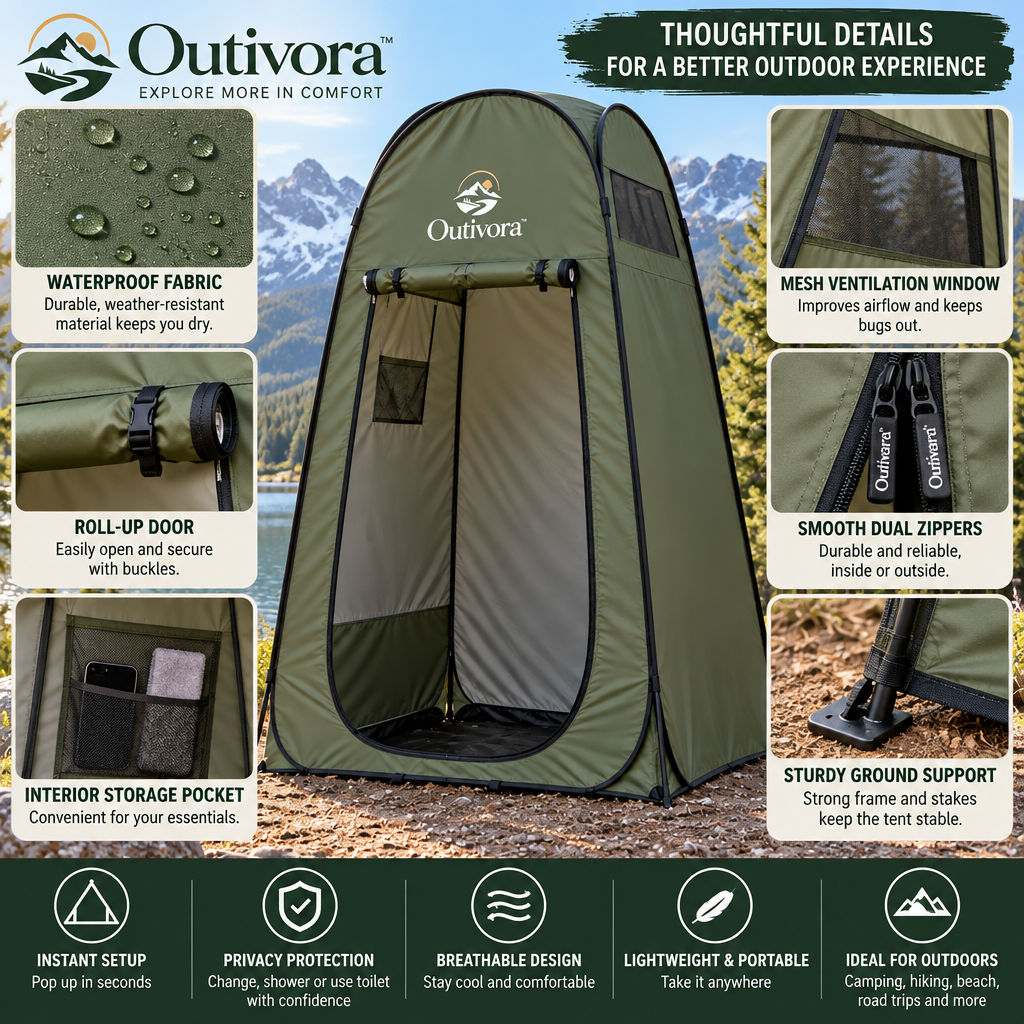Outivora™ Pop Up Privacy Camping Tent